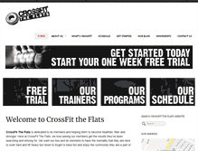 Tablet Screenshot of crossfittheflats.com